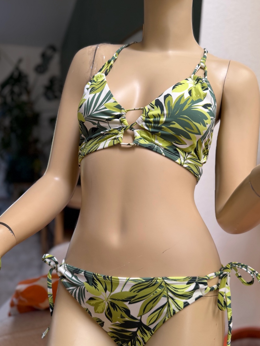 Adore Me Green Tropical Leaf Bikini
